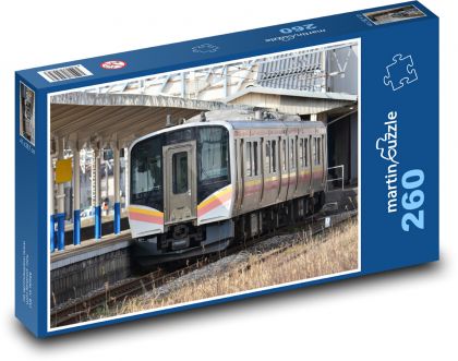 Nádraží - vlak, Japonsko - Puzzle 260 dílků, rozměr 41x28,7 cm