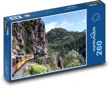 Pociąg - szyny, koleje Puzzle 260 elementów - 41x28,7 cm