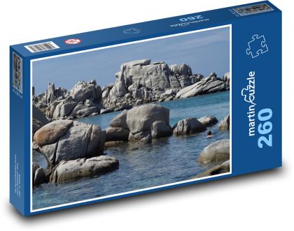 Korzické pobrežie - Stredozemné more - Puzzle 260 dielikov, rozmer 41x28,7 cm