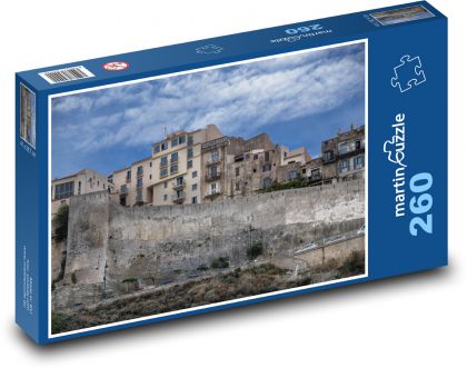 Korsika - Bonifacio, město - Puzzle 260 dílků, rozměr 41x28,7 cm
