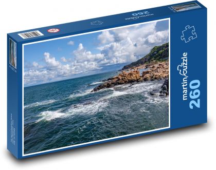 Oceán - vlny, pobřeží - Puzzle 260 dílků, rozměr 41x28,7 cm