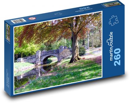Park - most, příroda - puzzle 260 dílků