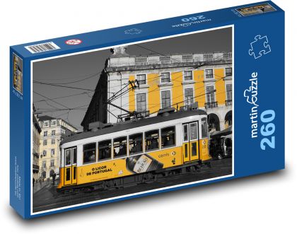Tram - right, Lisbon - Puzzle 260 pieces, size 41x28.7 cm 
