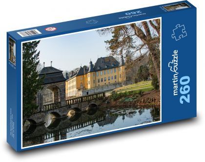 Zámek - most, jezero - puzzle 260 dílků