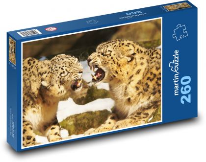 Levharti - mačka, zoo - Puzzle 260 dielikov, rozmer 41x28,7 cm