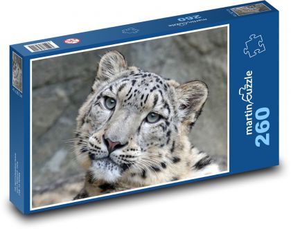 Leopard - zvíře, kočka - Puzzle 260 dílků, rozměr 41x28,7 cm