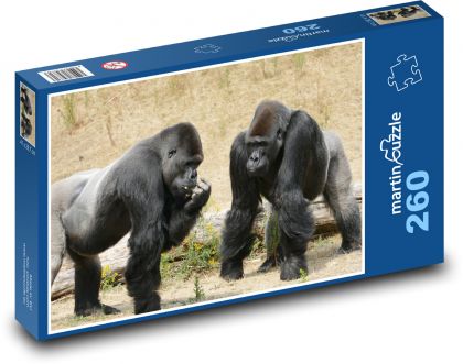Gorila - dvě opice - Puzzle 260 dílků, rozměr 41x28,7 cm