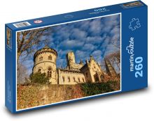 Hrad s věžemi - pevnost, zeď  Puzzle 260 dílků - 41 x 28,7 cm