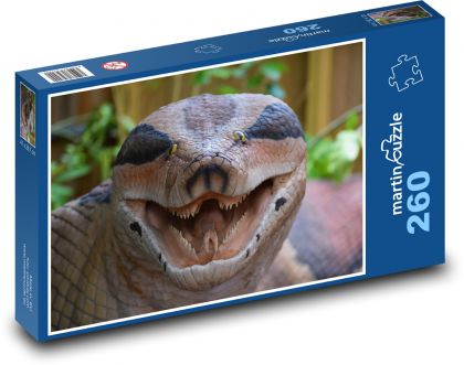 Anaconda - Schlange, prähistorisch - Puzzle - 260 Teile