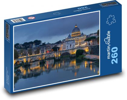 Rzym - Watykan, Włochy - Puzzle 260 elementów, rozmiar 41x28,7 cm