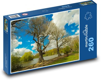 Bäume - Frühling, See - Puzzle - 260 Teile