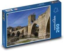 Architektura średniowieczna - Zamek Puzzle 260 elementów - 41x28,7 cm