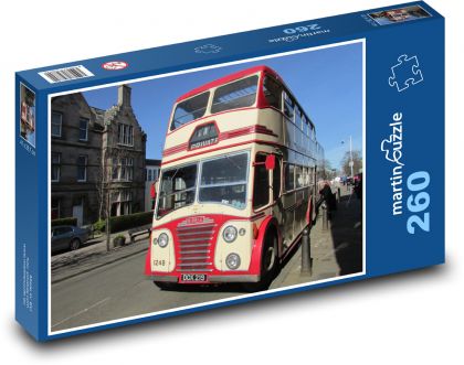 Starý autobus - doprava - Puzzle 260 dílků, rozměr 41x28,7 cm