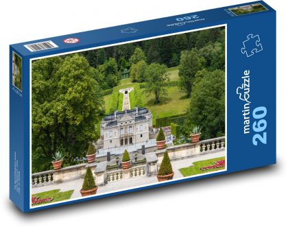 Linderhof Palaces - ogród - Puzzle 260 elementów, rozmiar 41x28,7 cm