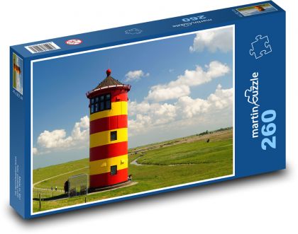 Ostfriesland - latarnia morska - Puzzle 260 elementów, rozmiar 41x28,7 cm