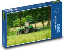 Traktor - trawa, rolnictwo Puzzle 260 elementów - 41x28,7 cm