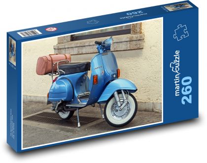 Skútr - Vespa - Piaggio - Puzzle 260 dílků, rozměr 41x28,7 cm