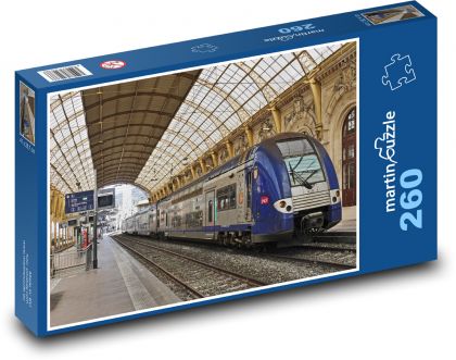 Railway hall - train - Puzzle 260 pieces, size 41x28.7 cm 