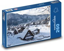 Japonia - tradycyjna wioska Puzzle 260 elementów - 41x28,7 cm