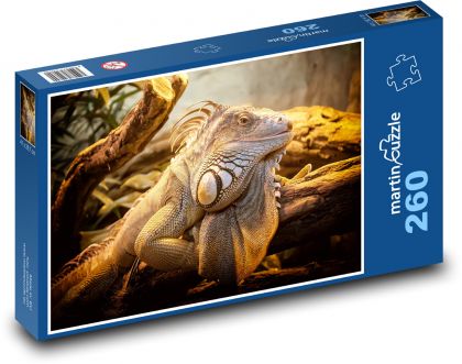 Jašterica - plaz, zviera - Puzzle 260 dielikov, rozmer 41x28,7 cm