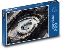 Praha - orloj, Česká republika Puzzle 260 dílků - 41 x 28,7 cm