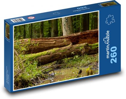 Forest - stream, trees - Puzzle 260 pieces, size 41x28.7 cm 