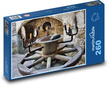 Sporák - staroveká metóda varenia Puzzle 260 dielikov - 41 x 28,7 cm 