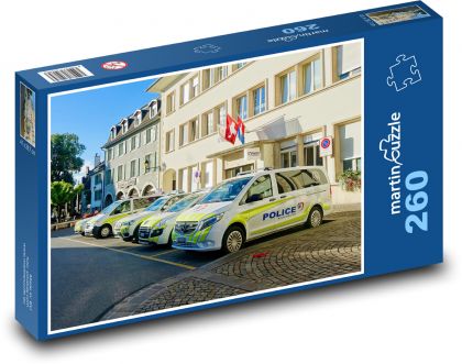 Policejní stanice - auto, policie - Puzzle 260 dílků, rozměr 41x28,7 cm