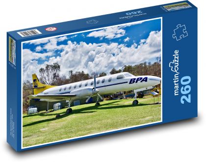 Samolot pasażerski - lot, transport - Puzzle 260 elementów, rozmiar 41x28,7 cm