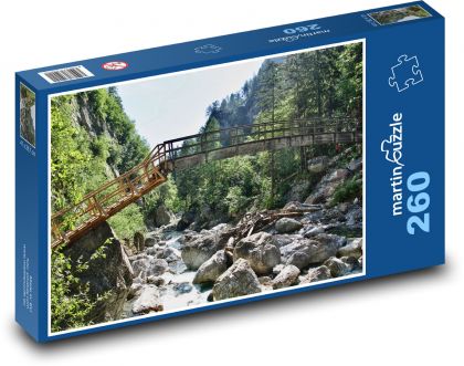 Most - řeka, příroda - Puzzle 260 dílků, rozměr 41x28,7 cm