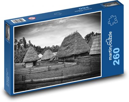 Landbauernhof - Hütte, Scheune - Puzzle - 260 Teile