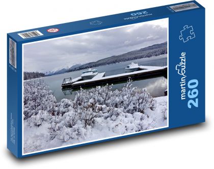 Pier - Schnee, Winter - Puzzle - 260 Teile