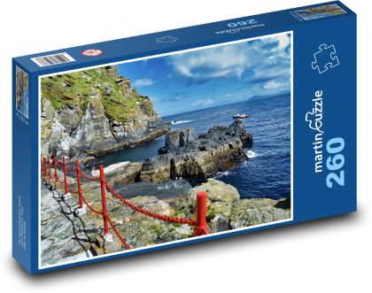 Pobrežie - more, skaly - Puzzle 260 dielikov, rozmer 41x28,7 cm
