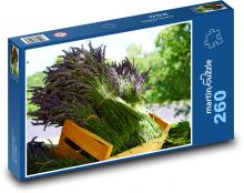 Lawenda - bukiety, kwiaty Puzzle 260 elementów - 41x28,7 cm