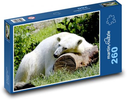 Polar bear - white, sleep - Puzzle 260 pieces, size 41x28.7 cm 