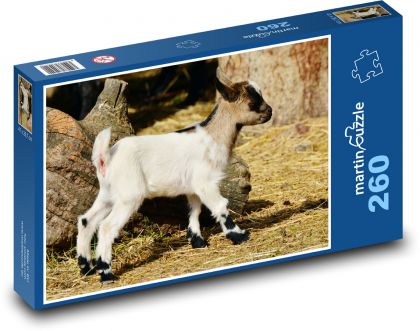 Goat - goat, cub - Puzzle 260 pieces, size 41x28.7 cm 