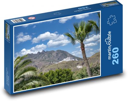 Mountain - palm trees, Spain - Puzzle 260 pieces, size 41x28.7 cm 