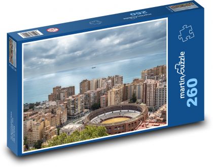 Miasto Malaga - Hiszpania, arena walki byków - Puzzle 260 elementów, rozmiar 41x28,7 cm