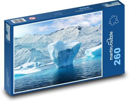 Ledovec v oceánu - sníh, moře - Puzzle 260 dílků, rozměr 41x28,7 cm