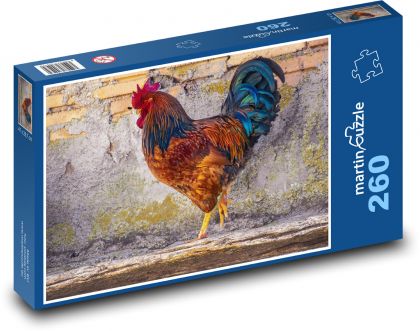 Farbhahn - Geflügel, Vogel - Puzzle - 260 Teile