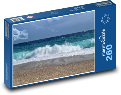 Vlny na pláži - more, oceán - Puzzle 260 dielikov, rozmer 41x28,7 cm