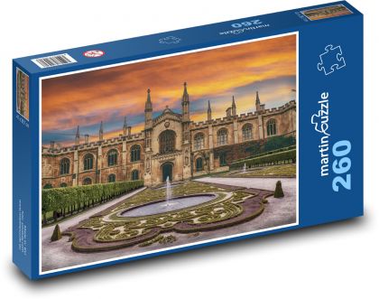 Palác - okrasná zahrada, přírodní tapeta - Puzzle 260 dílků, rozměr 41x28,7 cm