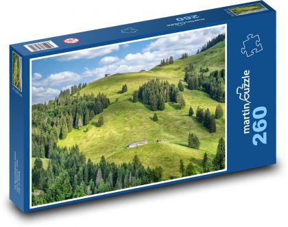 Krajina - hora, les - Puzzle 260 dielikov, rozmer 41x28,7 cm