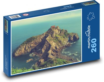 Ostrov na mori - krajina, oceán - Puzzle 260 dielikov, rozmer 41x28,7 cm