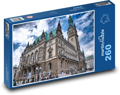 Nemecko - Hamburg, radnica - Puzzle 260 dielikov, rozmer 41x28,7 cm