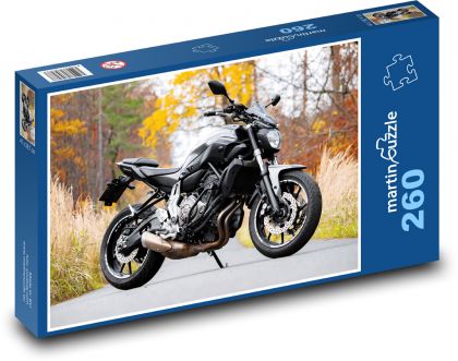 Motorrad auf der Straße - Puzzle - 260 Teile