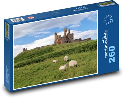 Hrad Dunstanburgh  - Puzzle 260 dílků, rozměr 41x28,7 cm