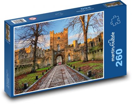 Anglie - hrad Durham  - Puzzle 260 dílků, rozměr 41x28,7 cm