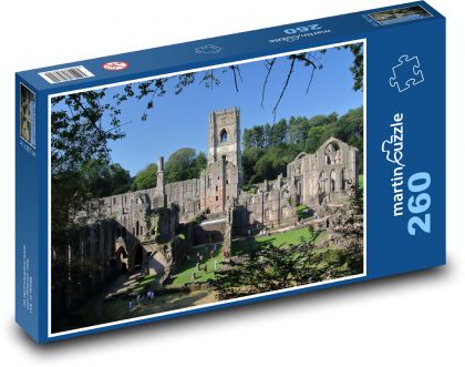 Anglie - opatství - Puzzle 260 dílků, rozměr 41x28,7 cm