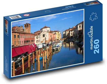 Itálie - kanál, Benátky - Puzzle 260 dílků, rozměr 41x28,7 cm
